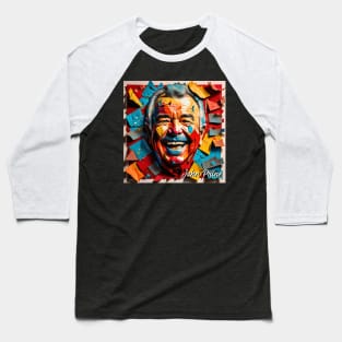 John Prine // Paper Art Baseball T-Shirt